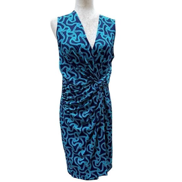 Julie Brown NYC Rope and Knots Front Twist Sleeveless Dress - Picture 2 of 13